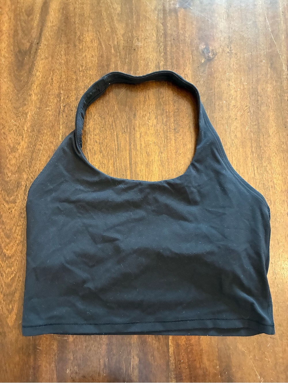 Athleta Halter Top Women’s Small Black Athletic Tank Top Cropped Workout